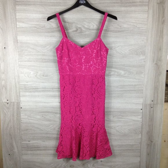 Chelsea28 Pink Sleeveless Lace Midi Dress - Picture 3 of 7